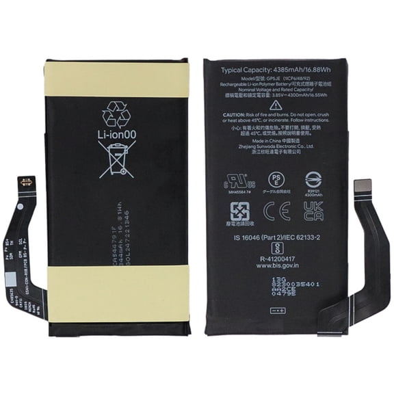 KIQ 4300 mAh 3.85V Li-Ion Replacement Battery Compatible with Google Pixel 7a (GWKK3,GHL1X,G0DZQ,G82U8)