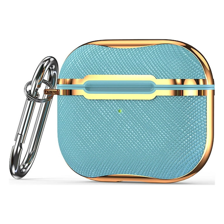 KIQ Airpod 3rd Generation Case, Airpods 3 Charging Case Cover for Apple Air  Pod 3 2021 A2564 A2565 (Canvas Case Navy Blue/Gold) 