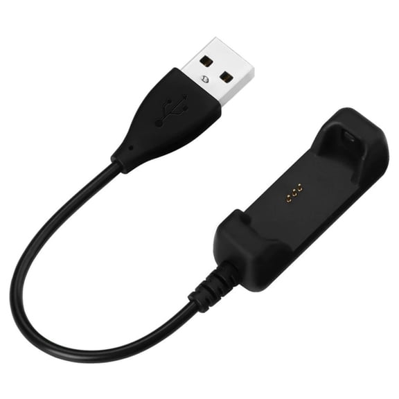 KIQ Cable with USB to Fast Charging Connector / Plug Compatible with Fitbit Flex 2(Black)(30cm/1ft)