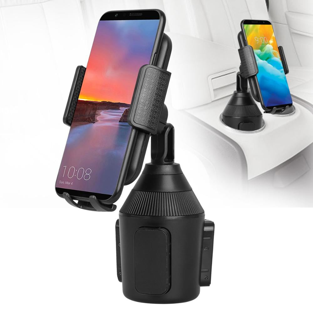 Car Cup Holder Phone Mount, TSV Universal Adjustable Gooseneck Cup Holder  Cradle Car Mount 360° Rotatable Fit for iPhone 13 12 11 Pro XS XR Max Plus