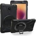 thumbnail image 1 of KIQ Case for Galaxy Tab A 8.0, 2017, T380/T385, Protection Cover Case Screen Protector (Black), 1 of 5