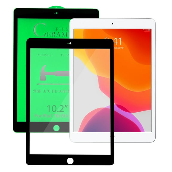 KIQ Ceramic Screen Protector for iPad 8th 7th Generation Compatible (10.2 Inch iPad 8/7 Gen 2020 2019)
