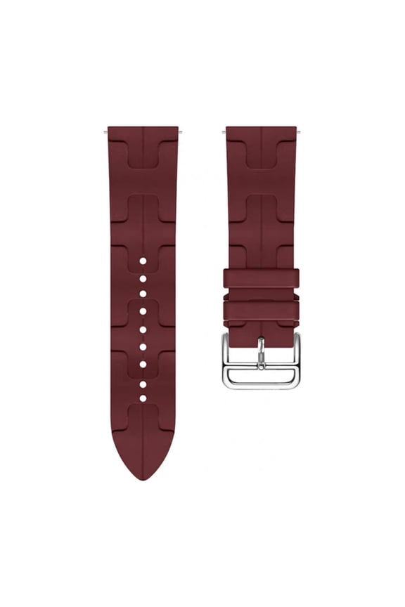 Durable and Water Resistant Silicone Replacement Watch Strap Band For Samsung Galaxy Watch4/5/6(40MM 44MM)/Watch 4 Classic(42MM 46MM)/Watch 6 Classic(43MM 47MM)(Rouge)(20/20MM)