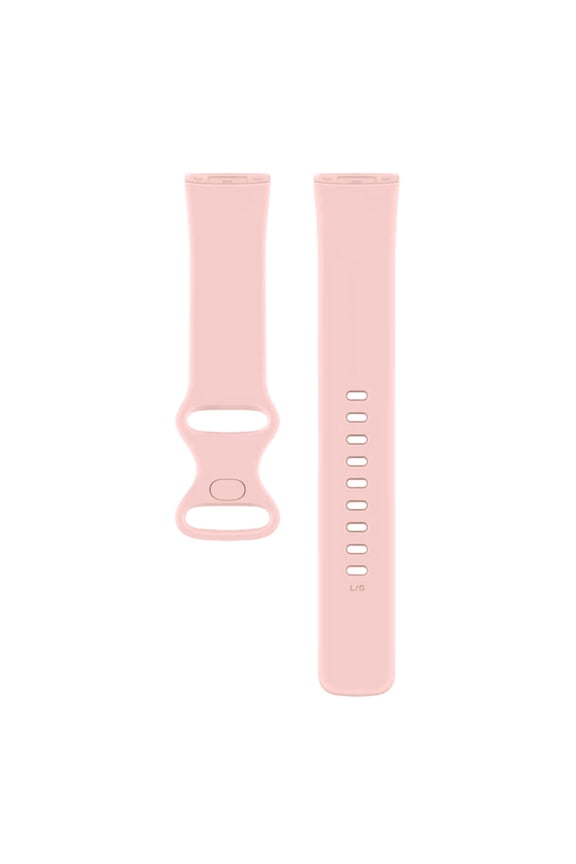 Durable and Water Resistant Silicone Replacement Watch Strap Band Compatible With Fitbit Versa 3(100 140mm)(Pink Sand)