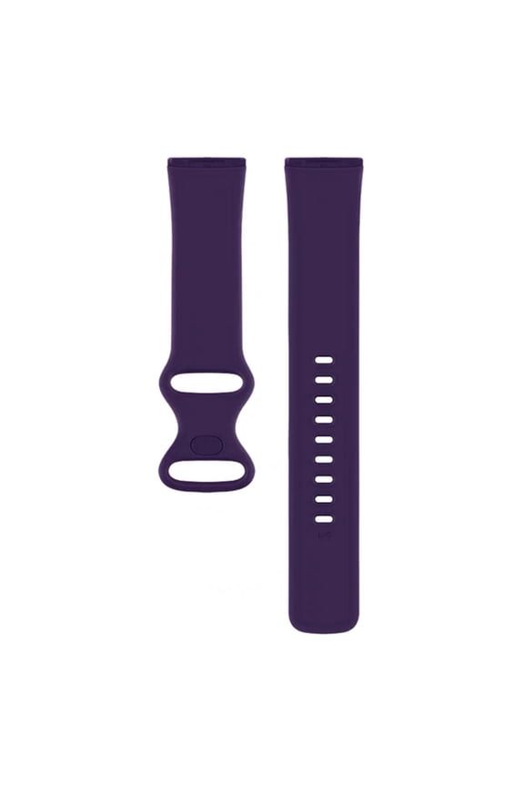 Durable and Water Resistant Silicone Replacement Watch Strap Band Compatible With Fitbit Versa 3(100 140mm)(Purple)