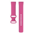 thumbnail image 1 of KIQ Durable and Water Resistant Silicone Replacement Watch Strap Band Compatible With Fitbit Versa 3(100 140mm)(Rose Red), 1 of 5