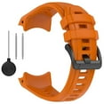 thumbnail image 1 of KIQ Durable and Water Resistant Silicone Replacement Watch Strap Band Compatible With Garmin Instinct 3(45mm)(Antic Orange), 1 of 5