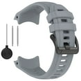 thumbnail image 1 of KIQ Durable and Water Resistant Silicone Replacement Watch Strap Band Compatible With Garmin Instinct 3(45mm)(Grey), 1 of 5