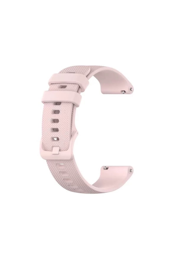 Durable and Water Resistant Silicone Replacement Watch Strap Band Compatible With Garmin venu/Garmin venu sq/Garmin vivoactive 3(20MM)(Rose Pink)