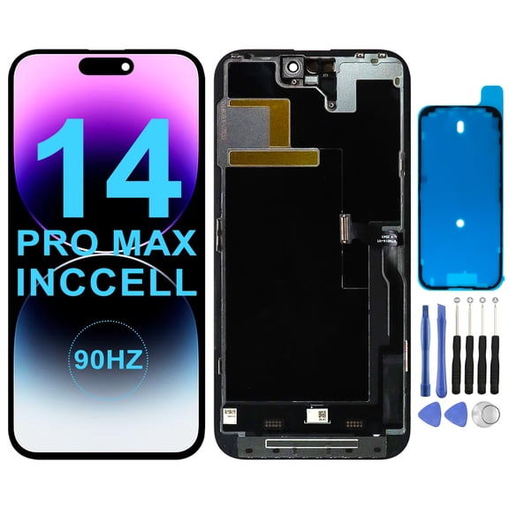 KIQ For Apple iPhone 14 Pro Max LCD Screen Full Assembly with Digitizer Replacement(Incell 90HZ)(With Repair Tool Set)
