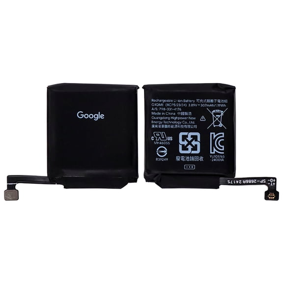 KIQ For Google Pixel Watch 3 Li-Ion Replacement Battery 3.89V 307mAh