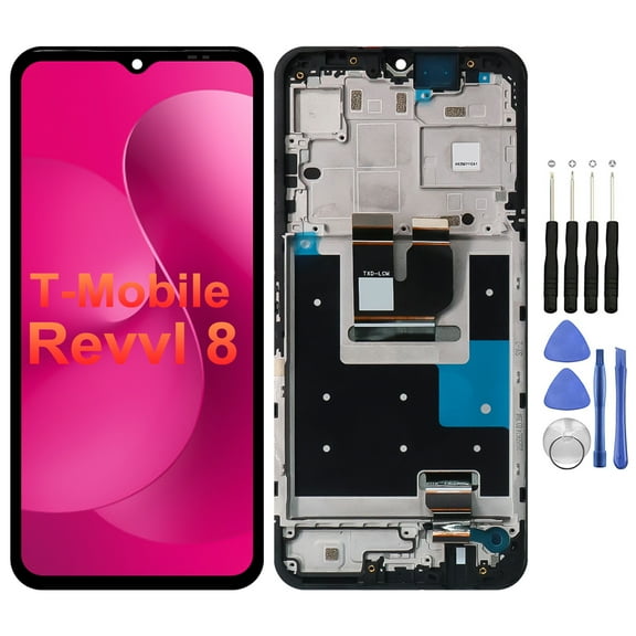 KIQ For T-Mobile Revvl 8 LCD Screen Full Assembly with Digitizer Replacement