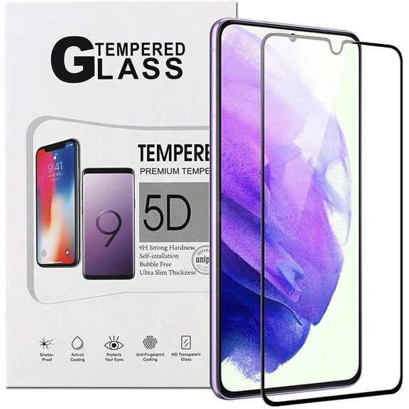 KIQ Galaxy S21 5G Tempered Glass Screen Protector Clear Anti-Scratch Self-Adhere Bubble-Free For Samsung Galaxy S21 5G [1 Pack]