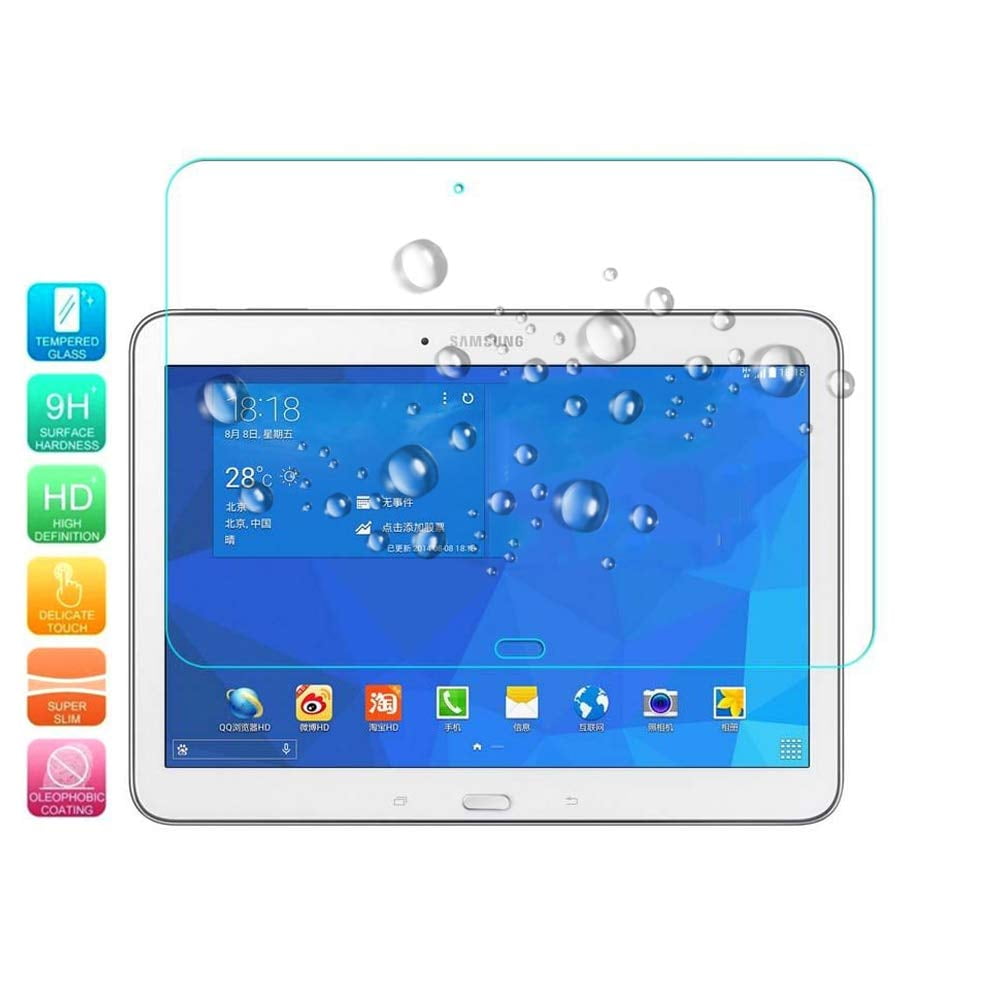 KIQ Galaxy Tab 4 Screen Protector, Fits Tab 4 10.1 T530 Model, Tempered Glass Screen Protector