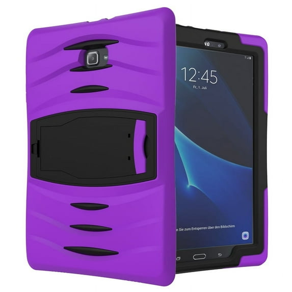 KIQ Galaxy Tab A 10.1 Case SMT580, Armor Shockproof Protection Tablet Cover for Samsung tab A 2016 T580 T585 SMT580 SMT585 - Purple
