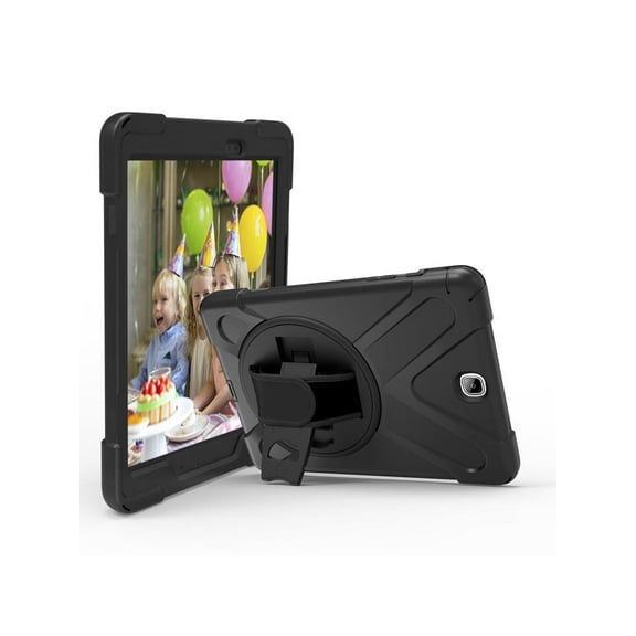KIQ Galaxy Tab A 9.7 Case, Heavy Duty Protection Cover for Samsung Galaxy Tab A 9.7 SM-T550 SM-T555 [Black]