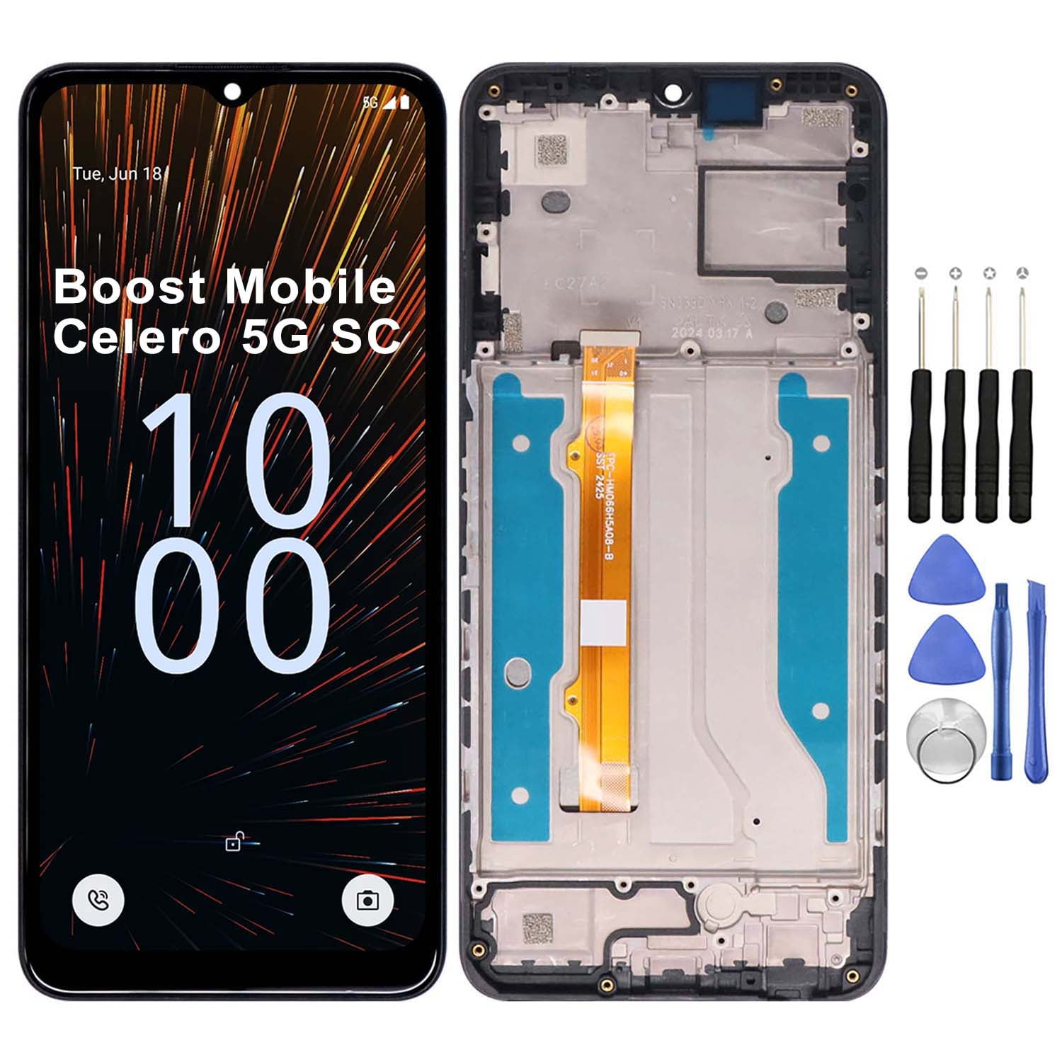 KIQ Replacement LCD Screen Full Assembly with Digitizer Compatible with ...