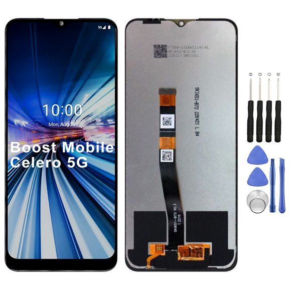 KIQ Replacement LCD Screen Full Assembly with Digitizer Compatible with Boost Mobile Celero 5G