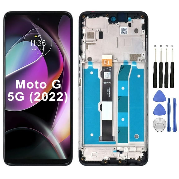 KIQ Replacement LCD Screen Full Assembly with Digitizer Compatible with Moto G 5G(2022) XT2213(With Frame)