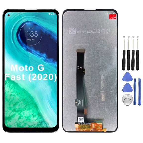 KIQ Replacement LCD Screen Full Assembly with Digitizer Compatible with Moto G Fast (2020) XT2045 (Without Frame)