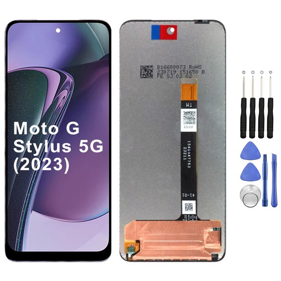 KIQ Replacement LCD Screen Full Assembly with Digitizer Compatible with Moto G Stylus 5G(2023)(Without Frame)