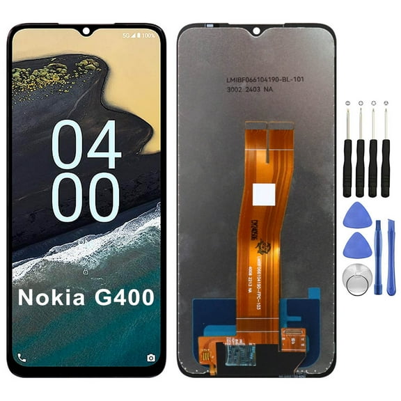 KIQ Replacement LCD Screen Full Assembly with Digitizer Compatible with Nokia G400(Without Frame)