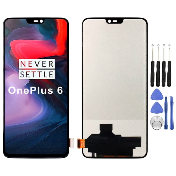 KIQ Replacement LCD Screen Full Assembly with Digitizer Compatible with OnePlus 6