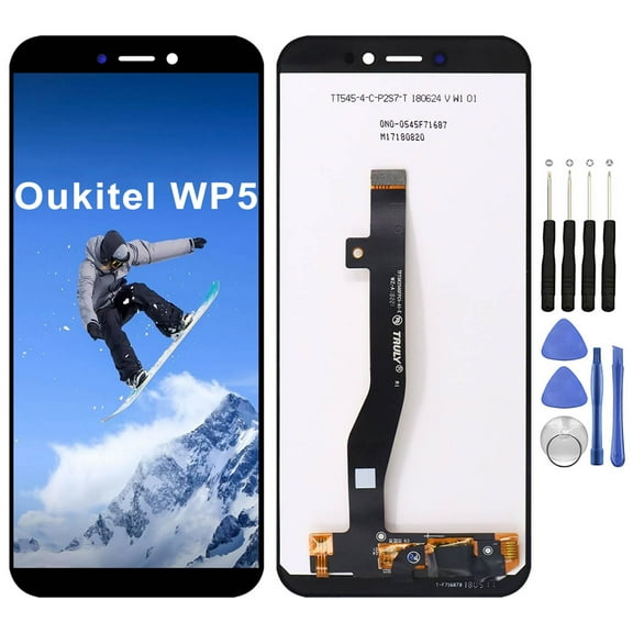 KIQ Replacement LCD Screen Full Assembly with Digitizer Compatible with Oukitel WP5(Without Frame)