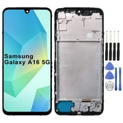 KIQ Replacement LCD Screen Full Assembly with Digitizer Compatible with Samsung Galaxy A16 5GWith Frametools included
