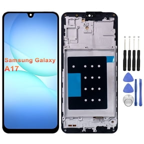 KIQ Replacement LCD Screen Full Assembly with Digitizer Compatible with Samsung Galaxy A17 (With Frame) (With Repair Tool Set)
