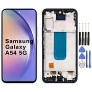 KIQ Replacement LCD Screen Full Assembly with Digitizer Compatible with Samsung Galaxy A54 5G With Frame