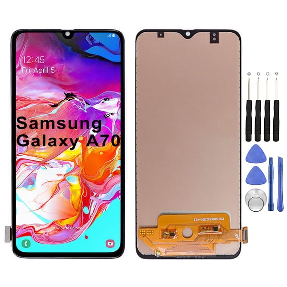 KIQ Replacement LCD Screen Full Assembly with Digitizer Compatible with Samsung Galaxy A70 (A705/2019) (TFT) (Standard)