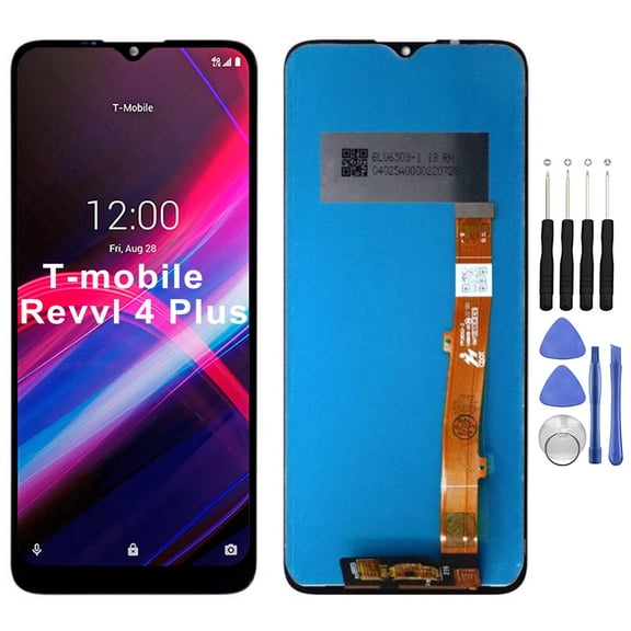KIQ Replacement LCD Screen Full Assembly with Digitizer Compatible with T-Mobile Revvl 4 Plus