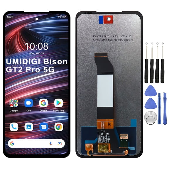 KIQ Replacement LCD Screen Full Assembly with Digitizer Compatible with UMIDIGI Bison GT2 Pro 5G(Without Frame)
