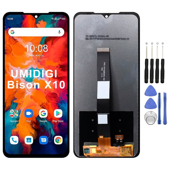 KIQ Replacement LCD Screen Full Assembly with Digitizer Compatible with UMIDIGI Bison X10(Without Frame)