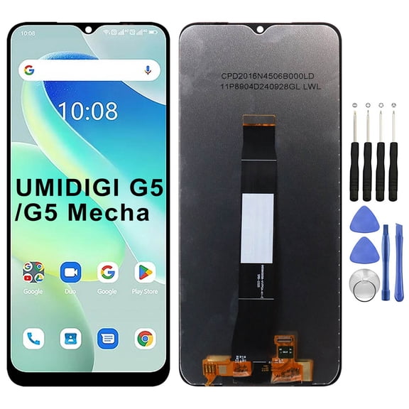 KIQ Replacement LCD Screen Full Assembly with Digitizer Compatible with UMIDIGI G5/G5 Mecha(Without Frame)