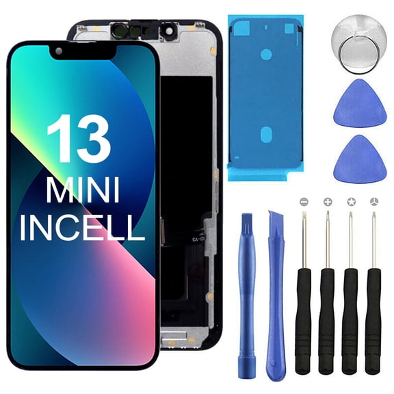 KIQ Replacement LCD Screen Full Assembly with Digitizer Compatible with iPhone 13 Mini(Incell)(Standard)