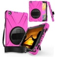 thumbnail image 1 of KIQ Samsung Galaxy Tab A 8.0 Case 2019 Model T290/T295, Heavy Duty Military Shockproof Case for Samsung Galaxy Tab A 8.0 SM-T290 SM-T295 SM-T297 - Hot Pink, 1 of 10