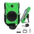 thumbnail image 1 of KIQ Shield Series for Samsung Galaxy Tab A 8.0 Case 2018 , Shockproof 360 Rotatable W/ Kickstand Hand Strap Shoulder Cover for Galaxy Tab SMT387v Tab A Verizon Case 8.0 SM-T387 [Green], 1 of 2