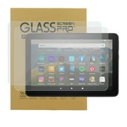 KIQ Tempered Glass Screen Protector Clear Self-Adhere Bubble-Free Scratch-Resistant for Amazon Kindle Fire HD 8 8+ 8.0 PLUS 2020 Release [10th Gen]