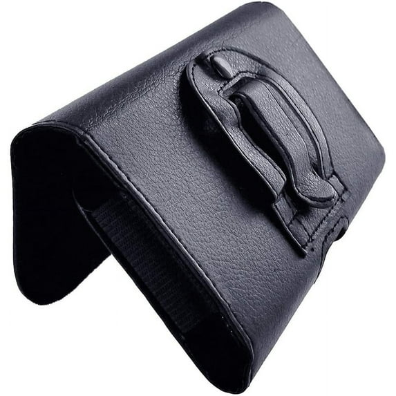 KIQ Universal PU Leather Case Holster Belt Case with Built-in Belt-Loop and Belt-Clip Pouch Horizontal magentic for Cellphone/Smartphones Fits Phones 5.5 (6.0 x 3.05 x 0.50)