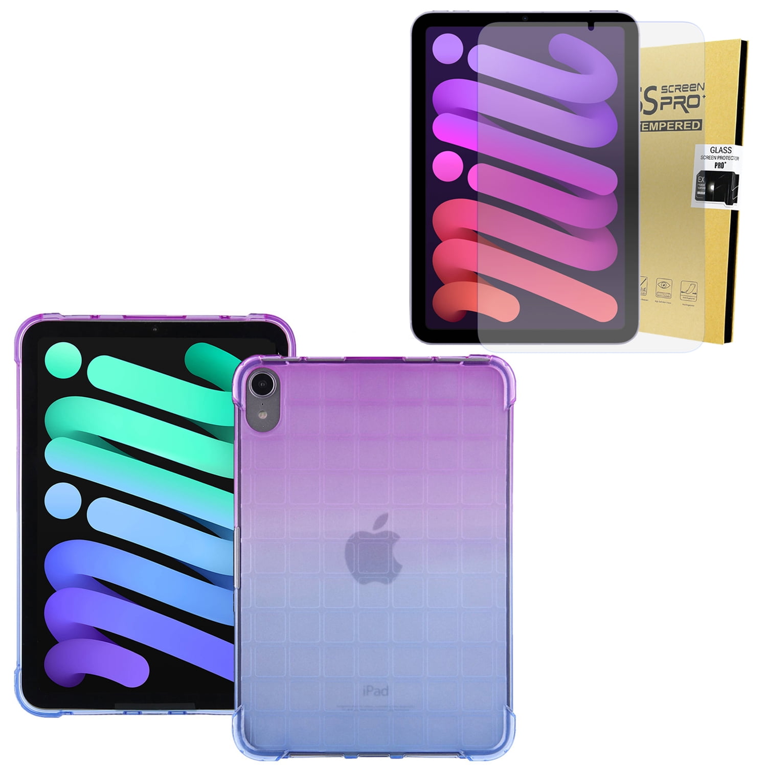 KIQ iPad Mini 6 Case, TPU Mini (6th Gen) 2021 8.3-inch Skin