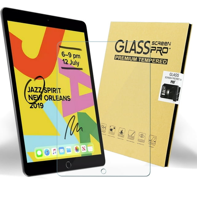 KIQ iPad Screen Protector Compatible With iPad 9th 8th 7th Generation (10.2 Inch, iPad 9/8/7