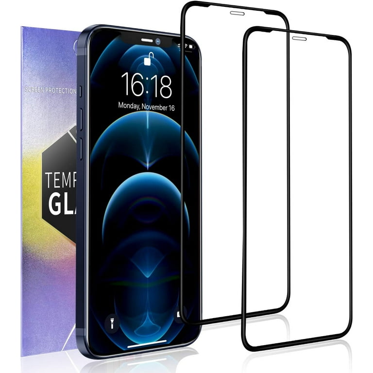 KIQ iPhone 12 Screen Protector, Ceramic Tempered Glass Scratch