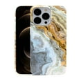thumbnail image 1 of KIQ iPhone 13 Pro Max Case, Womens Fashion Slim Cell Phone Case Protective Cover (Watercolor Gold Grey), 1 of 6