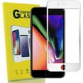 thumbnail image 1 of KIQ iPhone 7+ 8+ Tempered Glass Screen Protector, Impact Drop Anti-Scratch Self-Adhere Bubble-Free Clear Screen for Apple iPhone 7 Plus / iPhone 8 Plus [White Bevel] [1 Pack], 1 of 3