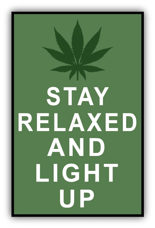 KIRA Stay Relaxed And Light Up Warning Sign Funny Car Bumper Sticker ...