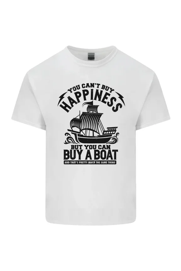 Boats You Cant Buy Happiness Sailor Sailing Mens Womens T-Shirt