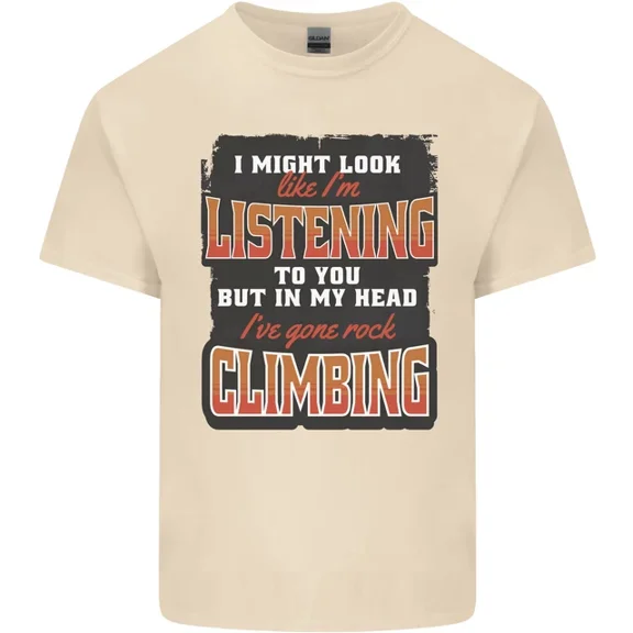 KIRAA My Head I'Ve Gone Rock Climbing Climber Mens Womens T-Shirt
