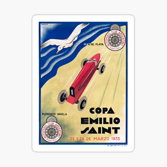 KIRAKIRA 1933 ARGENTINA Copa Emilio Saint Racing Sticker